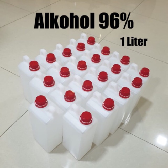 Alkohol Murni 96% 1 Liter / Ethanol 96% 1 Liter / Disinfektan / murah untuk campuran hand sanitizer
