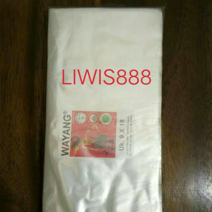 Plastik PP Bening Wayang 9 X 18 CM
