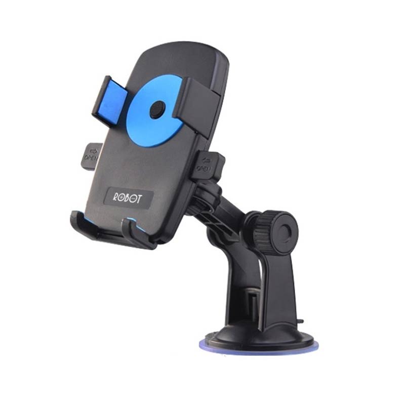 Robot RT-CH01 RT CH01 Dudukan Stand Holder Car Motor mobil 360 Rotatable Blue Black smartphone HP universal