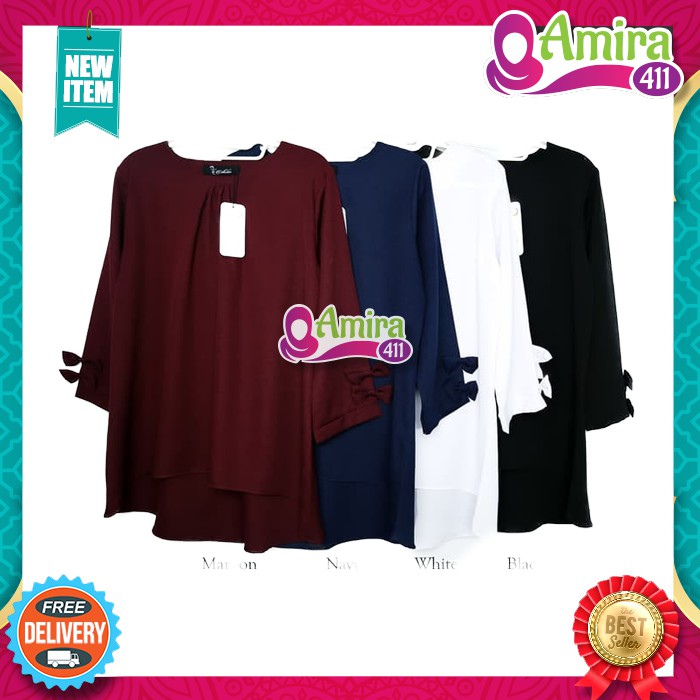  Baju  Atasan Wanita  Blouse Erkud Baju  Muslim  Blouse 