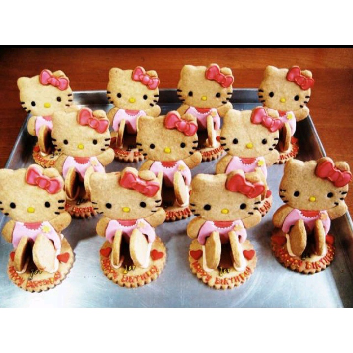 Cetakan Kue Kering Bentuk Kucing - Cetakan Kue Kering - Cetakan Roti Tawar Bentuk Kartun Lucu -  Cetakan Roti Sandwich Mold Karakter