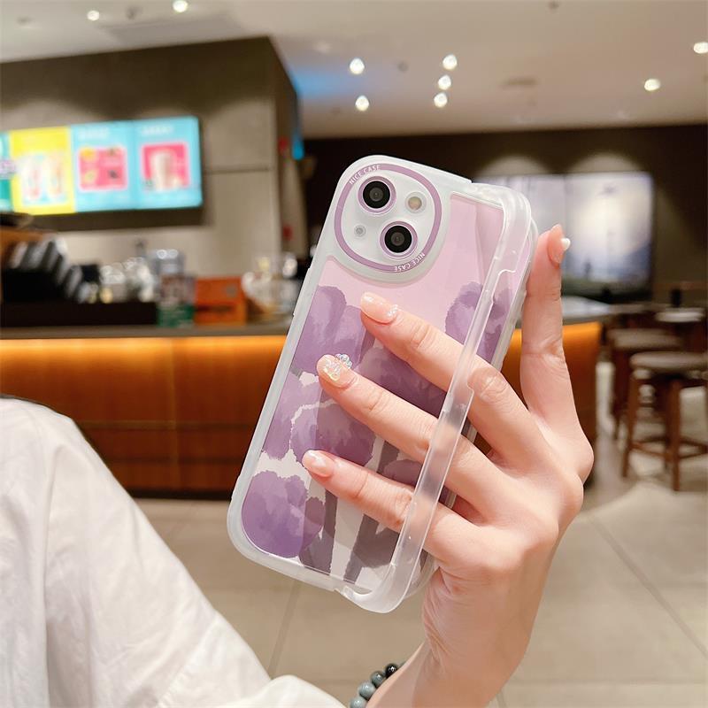 Case Desain Bunga Tulip Lavender Untuk iPhone 12 13 11 Pro Max X Xs Max Xr hhbv