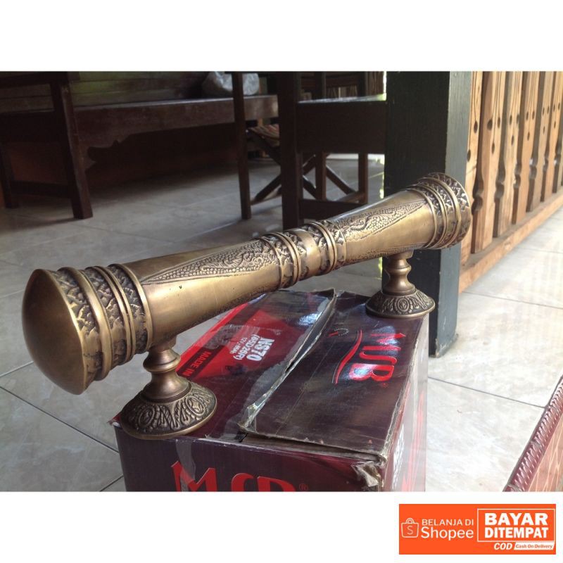 handle pintu kuningan / brass door pull 02 Termurah