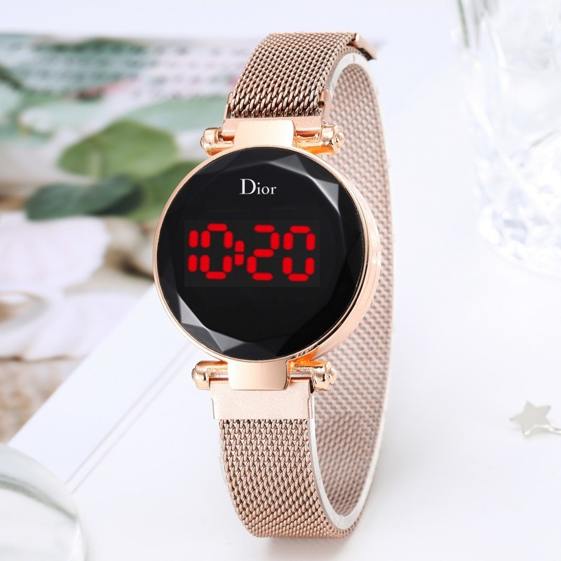 JAM TANGAN WANITA TERBARU JAM MAGNET RANTAI JAM TANGAN DIGITAL IMPORT JAM HARGA MURAH W03