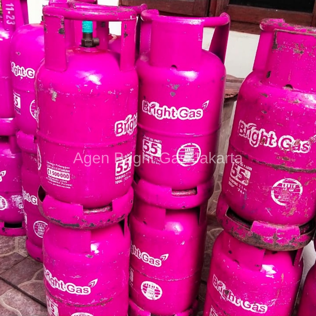 TABUNG BRIGHT GAS 5,5 KG KOSONG PINK