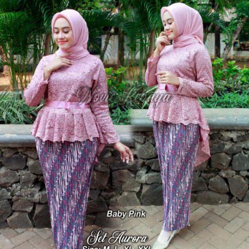Aurora Brukat/ Kebaya Modis/ Kebaya Modren / Kebaya Murah / Kebaya Pesta