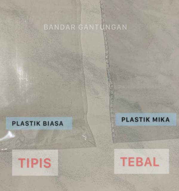 Plastik Pelindung Baju Mika Dewasa Uk 80 Cm x 55 Cm/Cover Mika Baju Tebal Dewasa(BH)