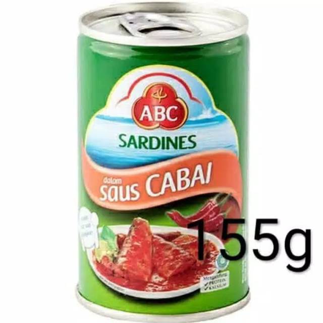 

Ikan kaleng sardines abc cabai 155g.