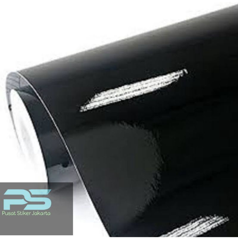 stiker hitam polos/sticker hitam doff/glosy/stiker akuarium/skotlet motor