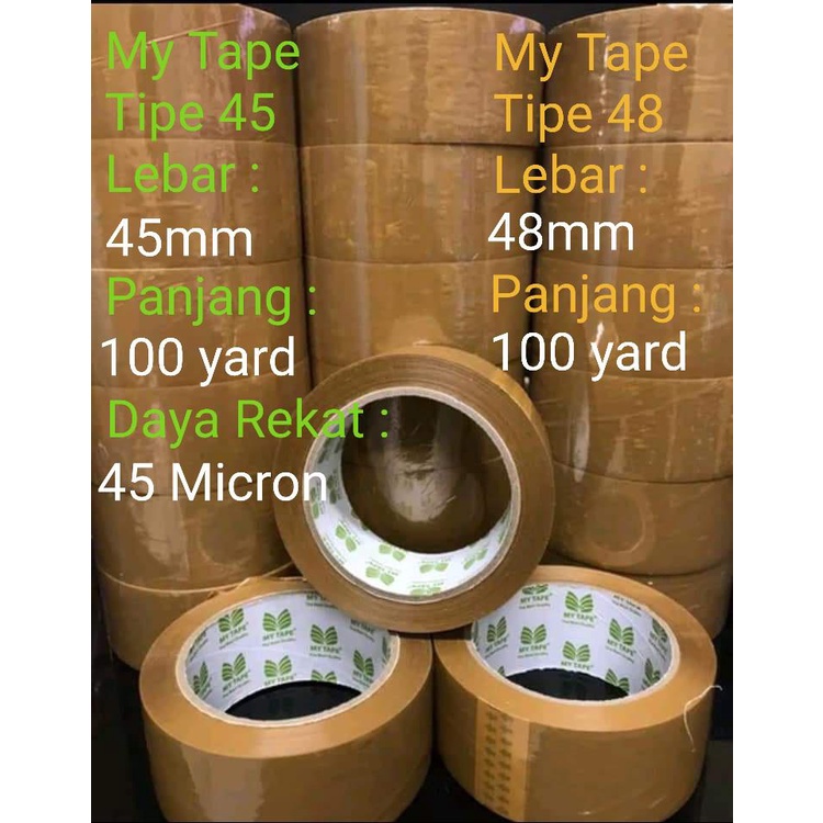 

LAKBAN COKLAT "MY TAPE" 45MM (1ROLL)