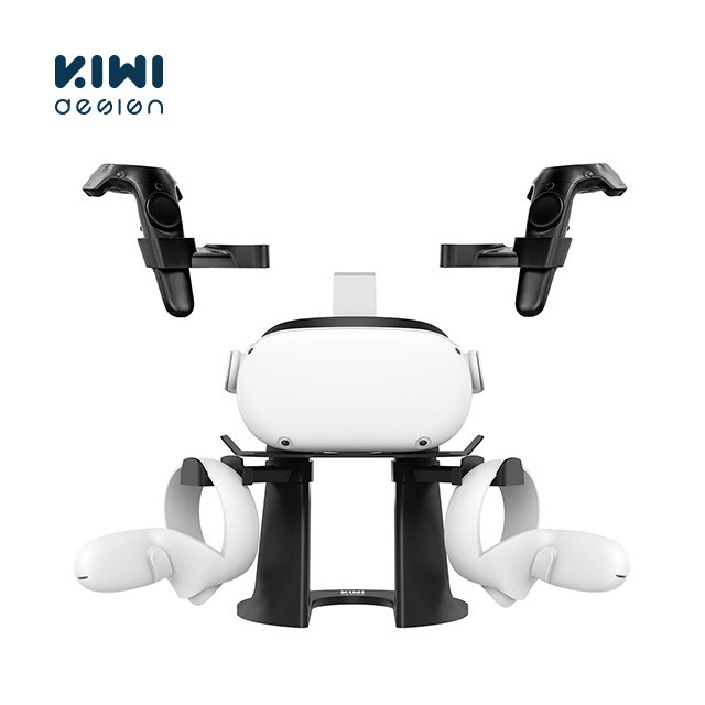 KIWI DESIGN VR Stand Headset and Controller For Oculus Quest 2 / HTC Vive