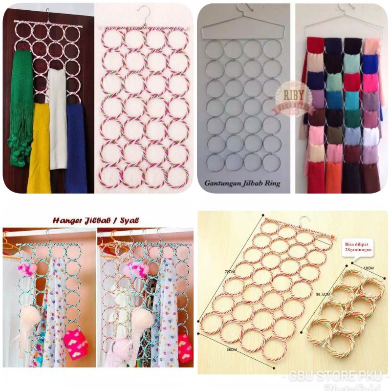 HANGER GANTUNGAN JILBAB 28 STAND BOLONGAN READY PELANBARU RIAU WARNA RANDOM BISA INSTAN / JNT