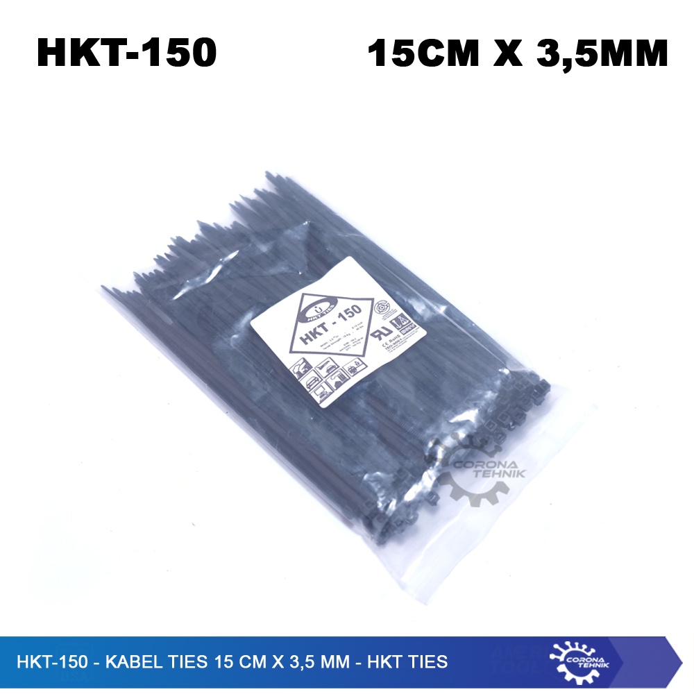 HKT-150 - Kabel Ties 15 cm x 3,5 mm - HKT TIES