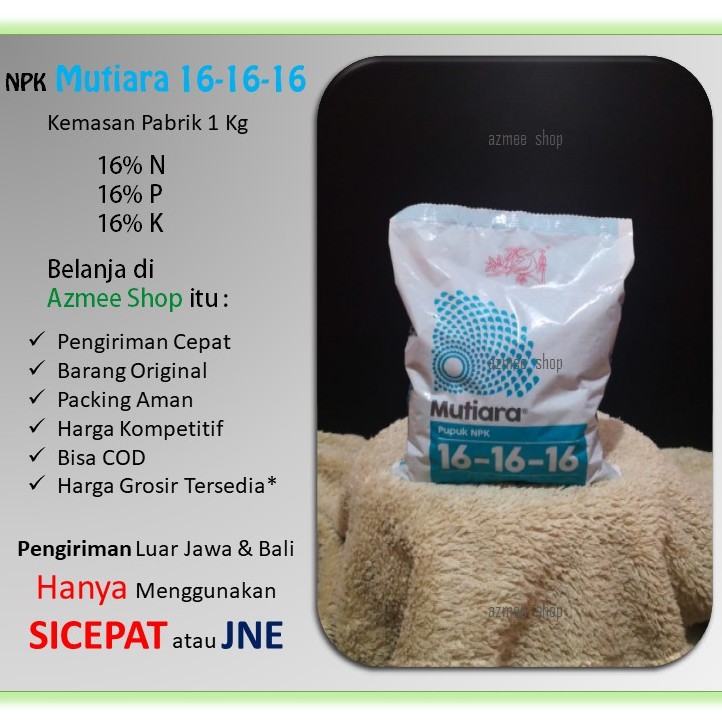 PUPUK NPK MUTIARA 16 16 16 UNTUK SEMUA TANAMAN Shopee PUPUK NPK MUTIARA 16 16 16 UNTUK SEMUA TANAMAN Shopee