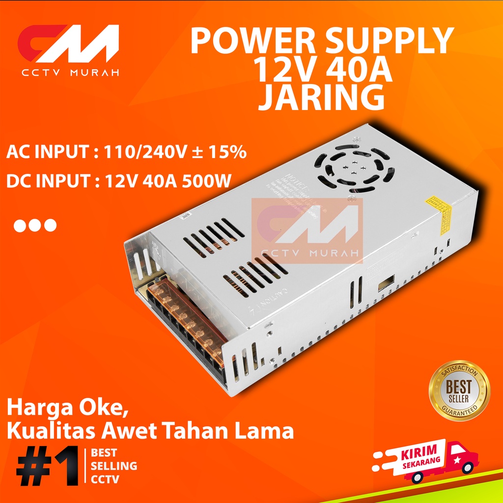 POWER SUPPLY 12V/40A SWITCHING