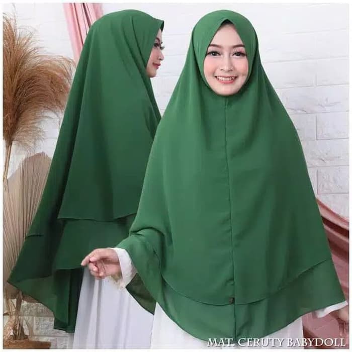Khimar ceruti jilbab syari jolimo semi jumbo classic all size non pet