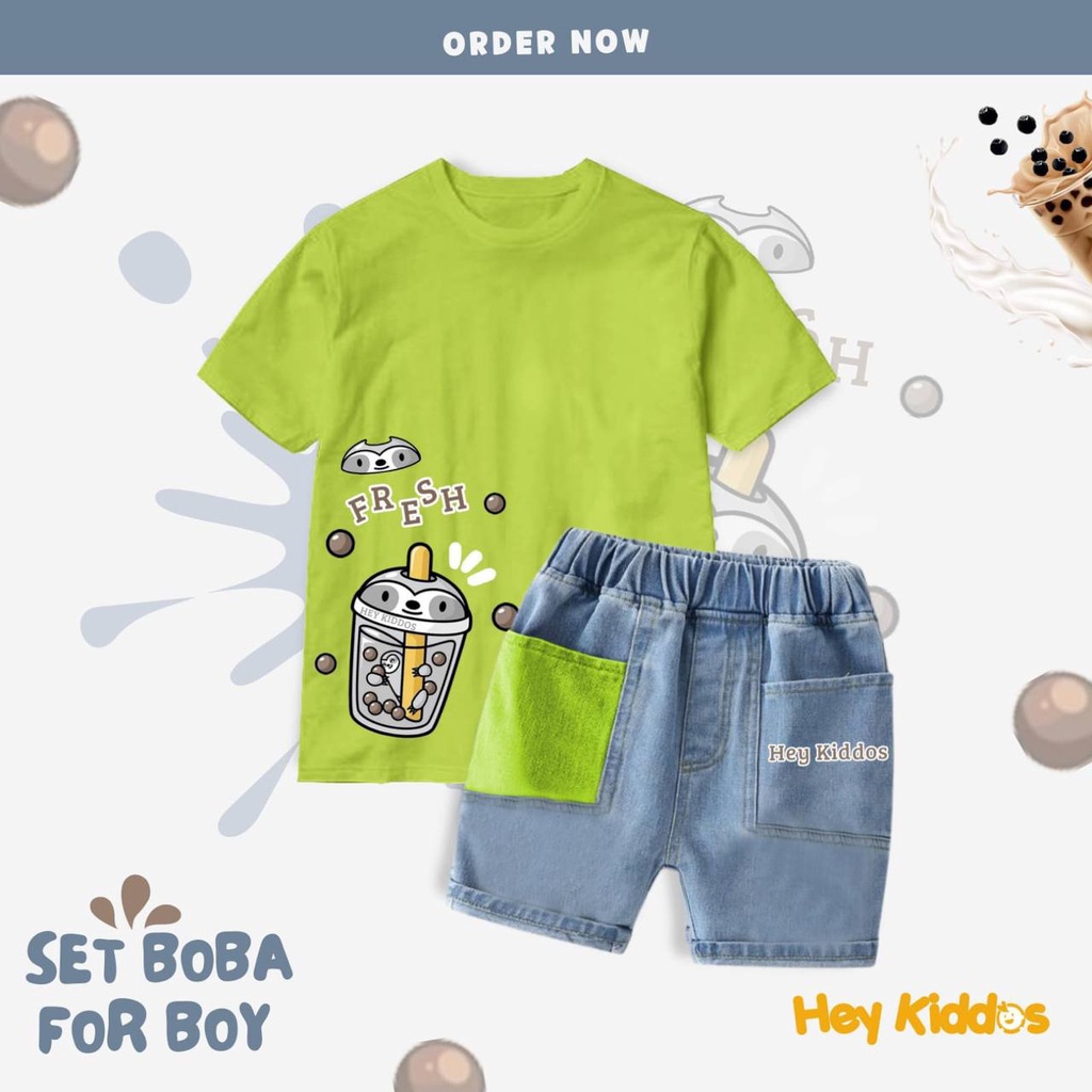 Set Boba Boy by Heykiddos