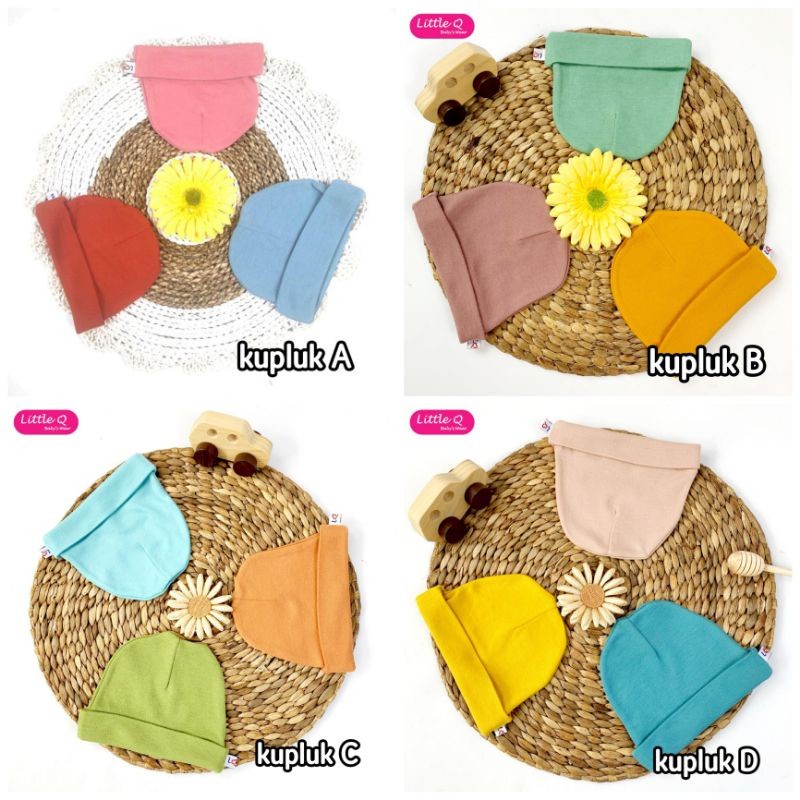 Little Q Topi Kupluk Polos Warna