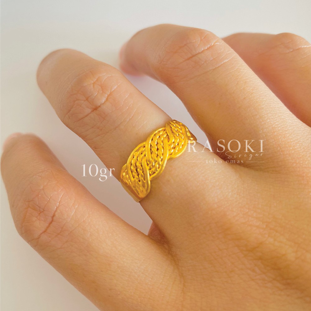 CIN CIN EMAS BALIGE 5gr-10gr KADAR 24 EMAS LONDON MODEL DANDAN emas 9999 | toko mas rasoki