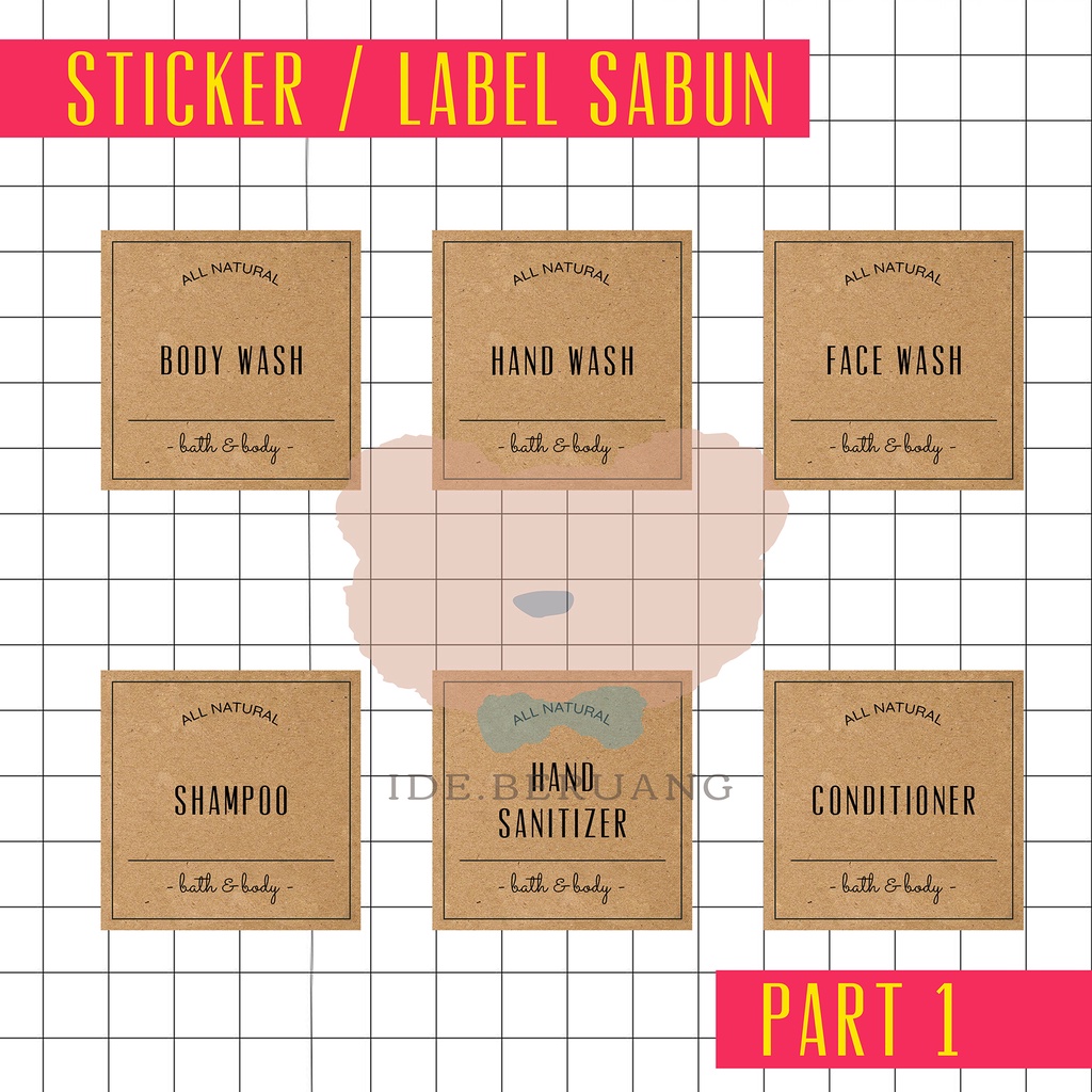 

Sticker Label Bumbu / Sticker Bumbu 5 x 5 cm Aesthetic Persegi