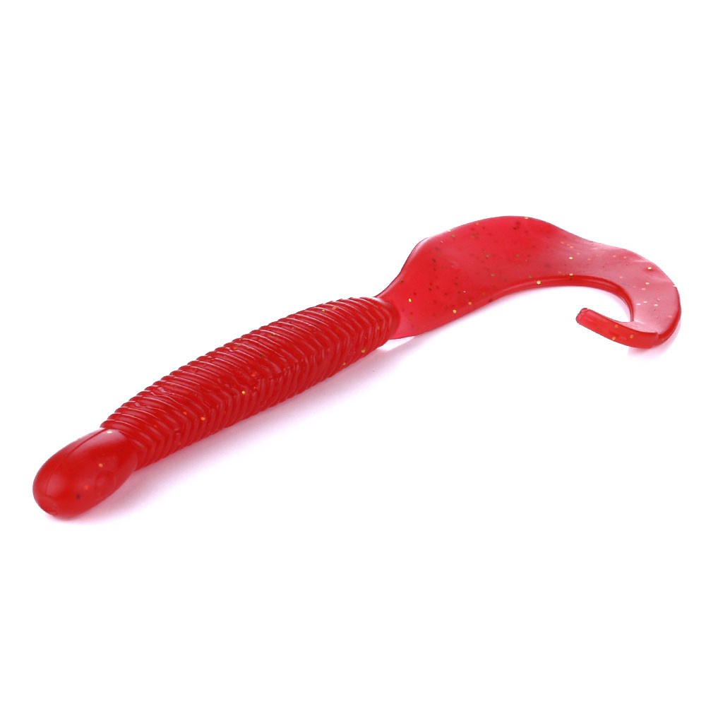 Hengjia 6pcs / Lot Umpan Pancing Softlure Bentuk Cacing 12cm 9.2g Bahan Silikon Dengan Bau Asin