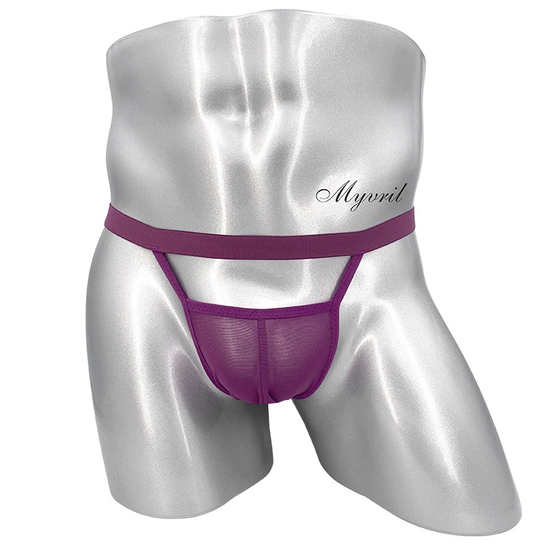 G String Pria Tipis Sexy Thong Mini Besain belakang berongga Celana Dalam Brief Y058