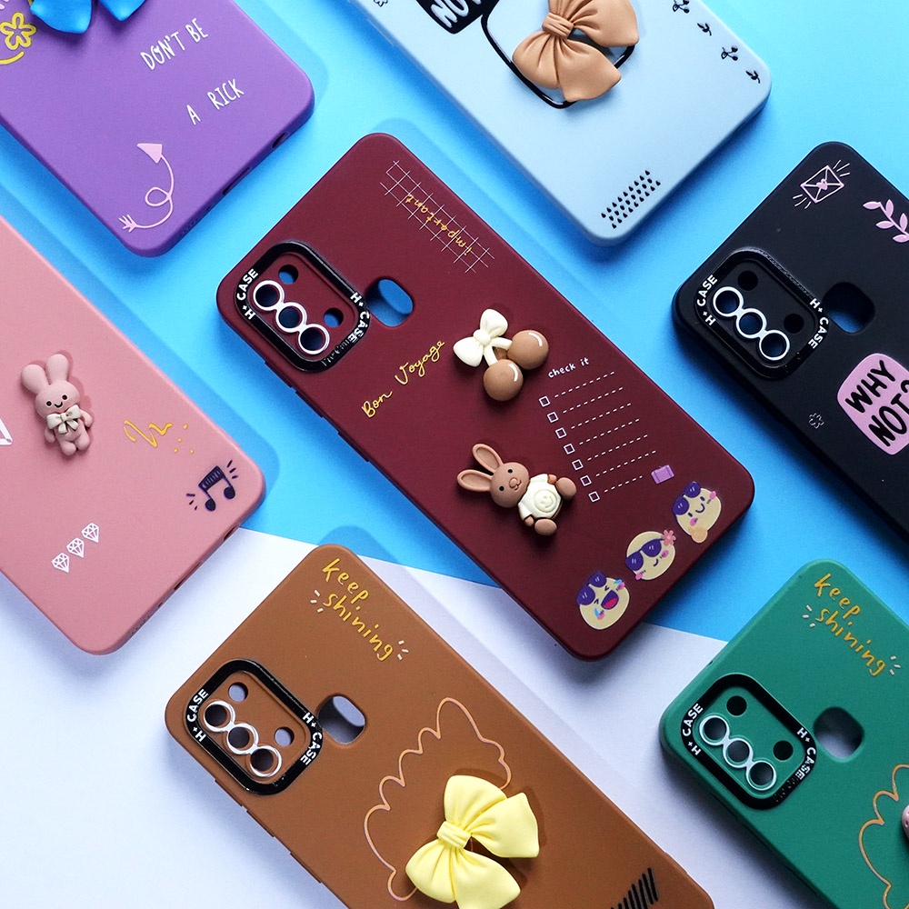 CASE SAMSUNG A02 A02S A03 A03S A10S A12 A13 A20S A21S A22 4G A23 A32 A32 5G A33 5G A52 A53 5G A72 CASE 3D CUTE SOFTCASE 3D CUTE