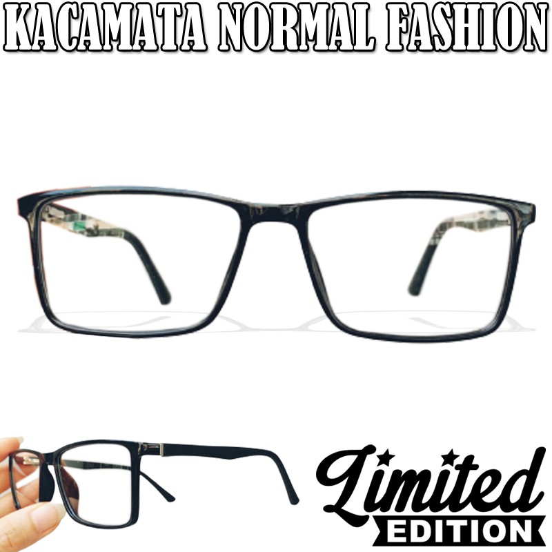 Kacamata Pria Wanita Fashion Kaca mata Gaya Korean Style Frame Kotak Big Eye Protection