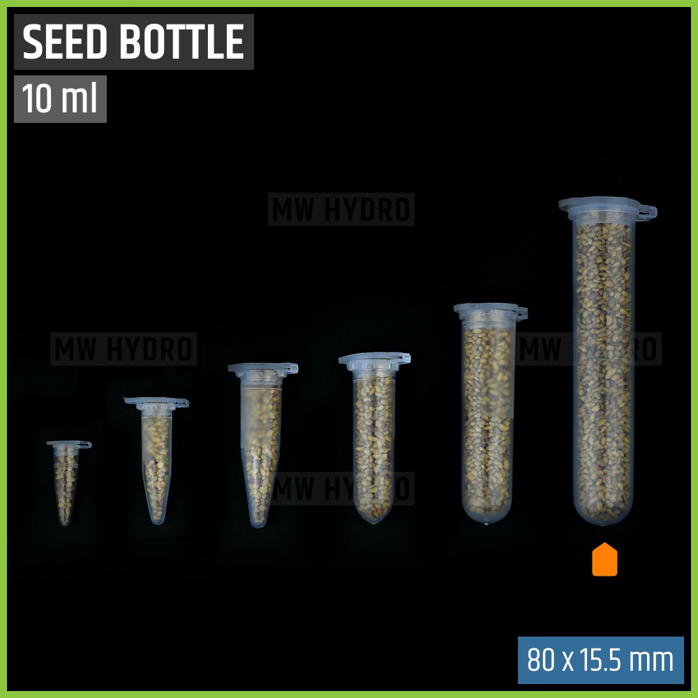 Botol Tabung Plastik Untuk Benih / Plastic Seed Bottle Tube - 10 ml