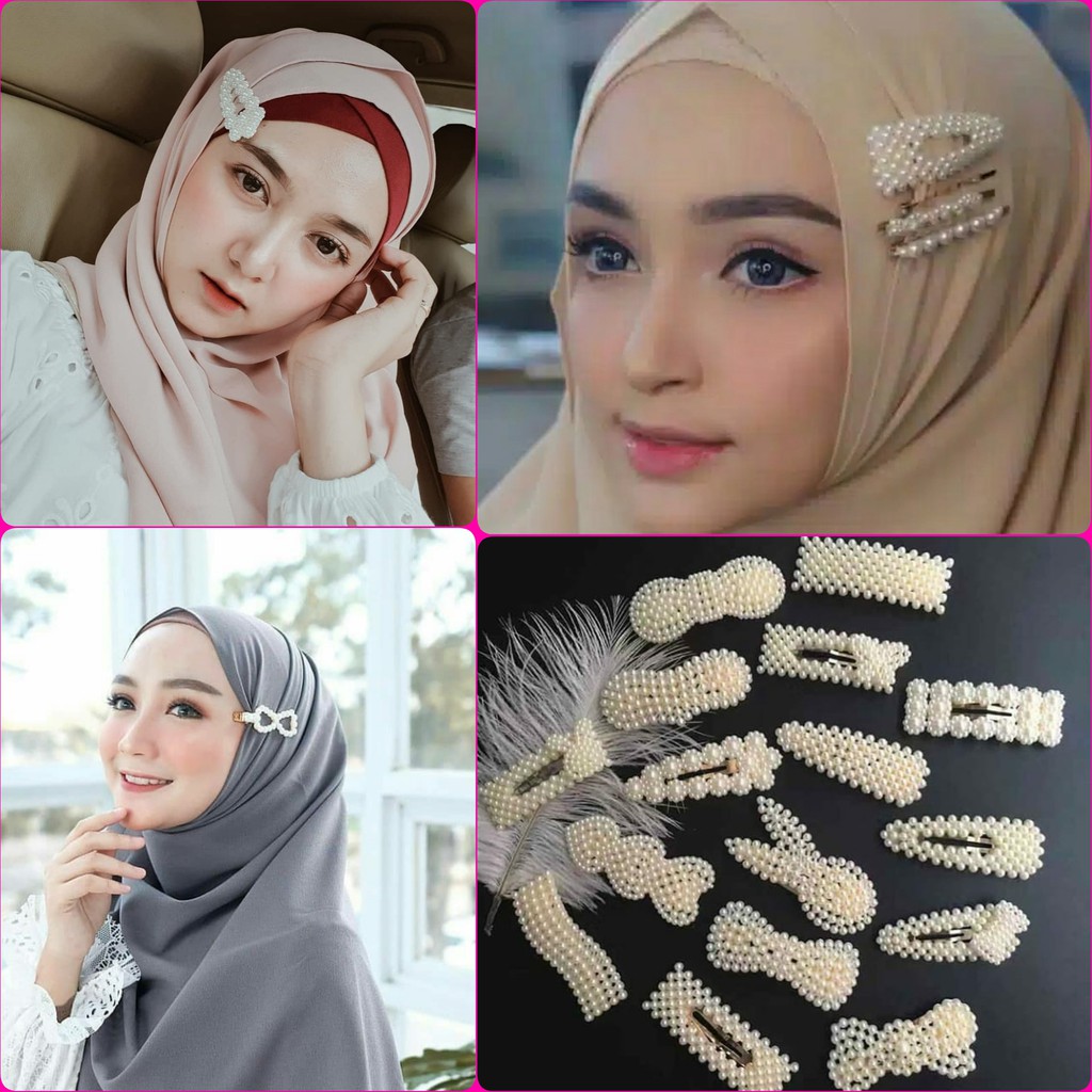 JEPIT RAMBUT KOREA IMPORT MUTIARA