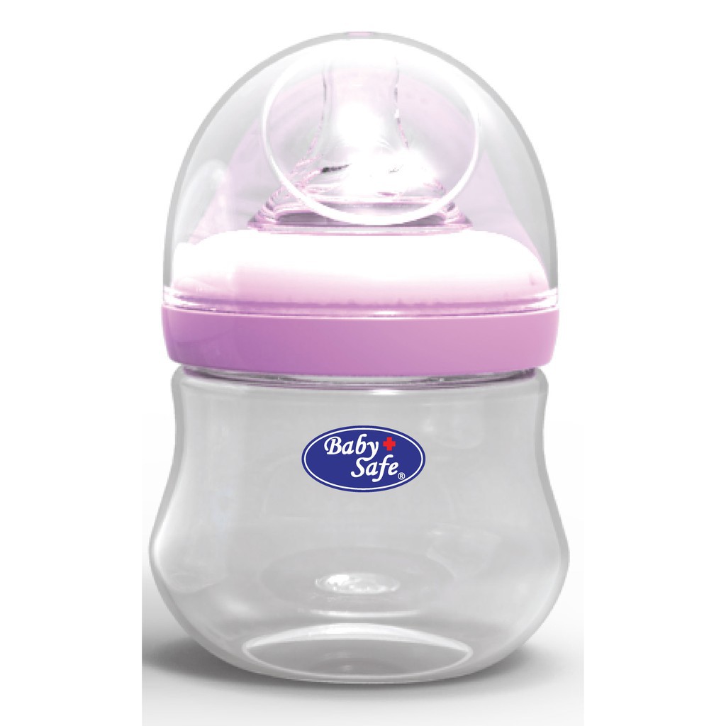 Baby Safe Wide Neck Bottle Milk Flow System 0m+ 125ml WN001