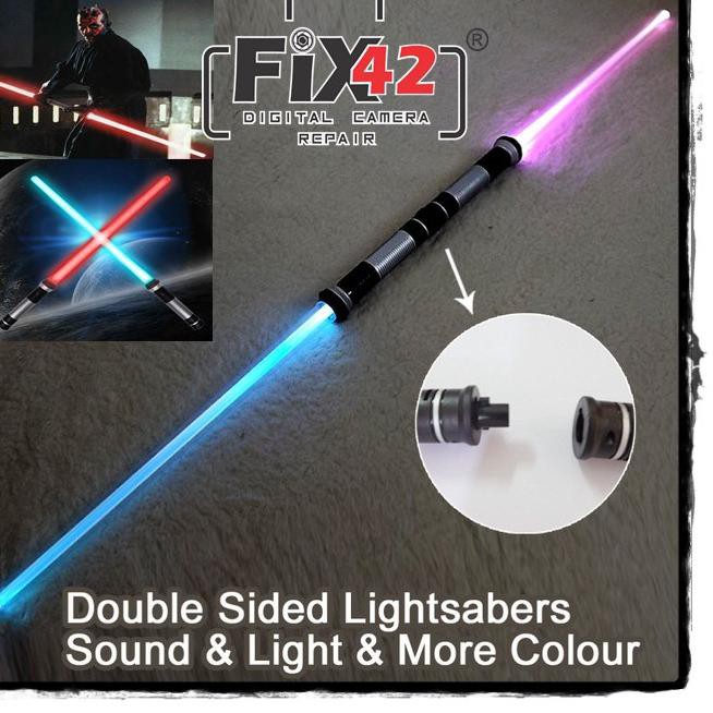 λnyar Stock Pedang Double Bladed Lightsaber Star Wars Darth Maul. .,.,