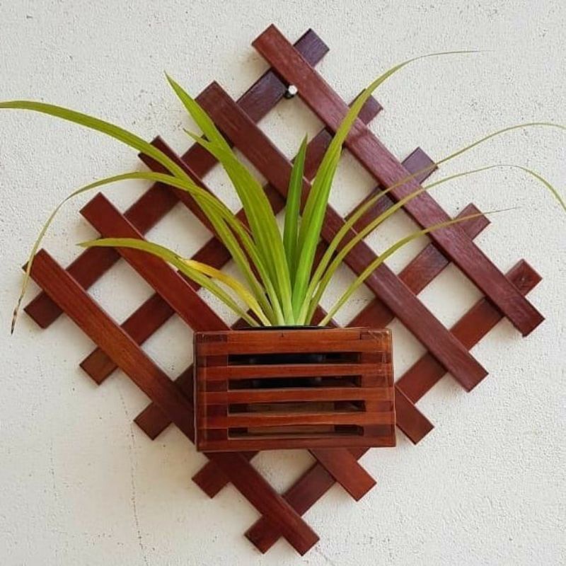 Set Pot dan Tatakan Ukuran 35cm/ 40 cm, Tatakan Pot tempel dinding