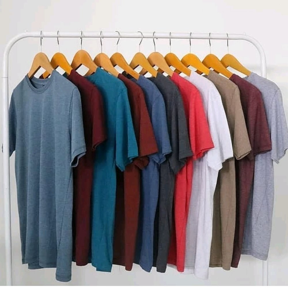 KAOS POLOS  BAJU  POLOS  ASLI 100 COTTON  COMBED  30s  Shopee 