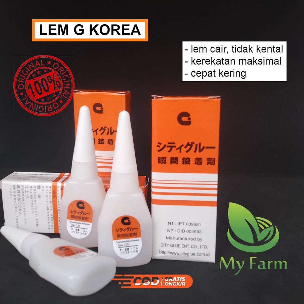 

Lem G Korea Kualitas Super Cairan Perekat Segala Jenis Benda Multifungsi Super Power Glue