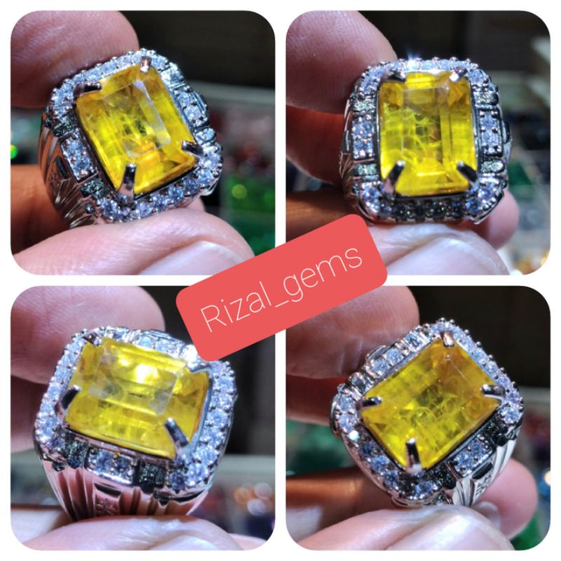 CINCIN PERMATA YELLOW SAPPHIRE CATAM NAIK DS
