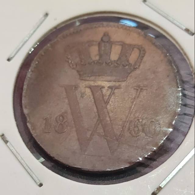 Koin belanda 1 cent 1860