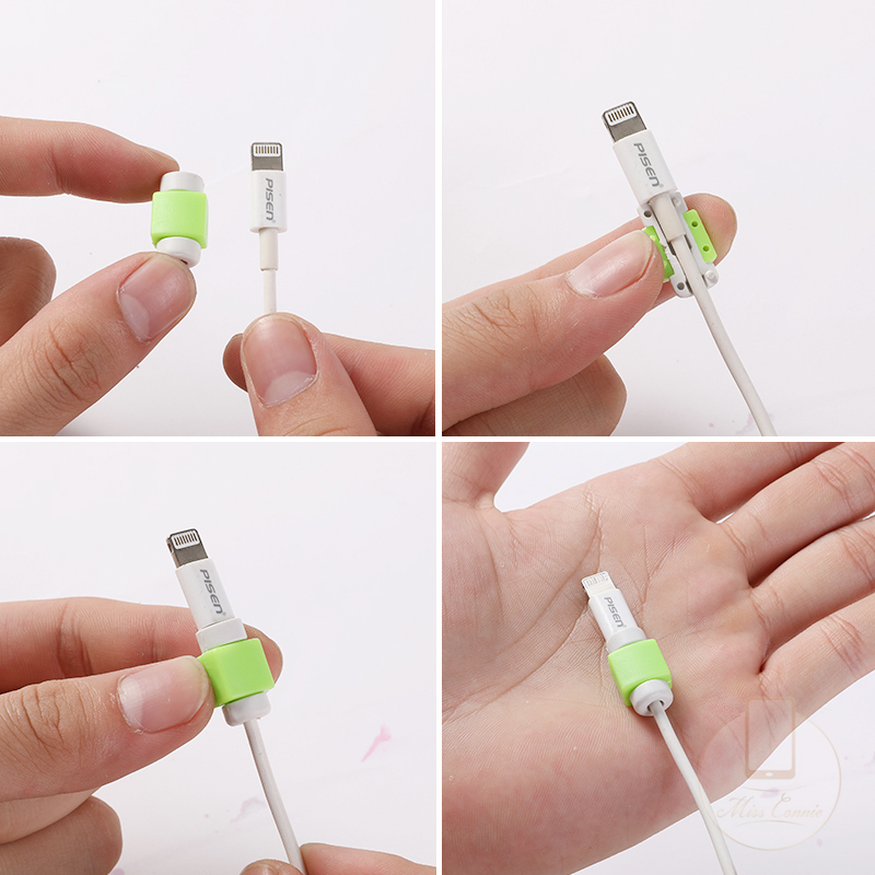 Cover Pelindung Kabel Data / Charger Usb / Earphone Bahan Silikon