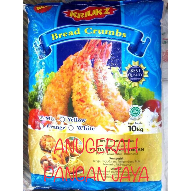 

TERMURAH Tepung roti Bread Crumb Putih KRIUKZ 10kg Kode 773