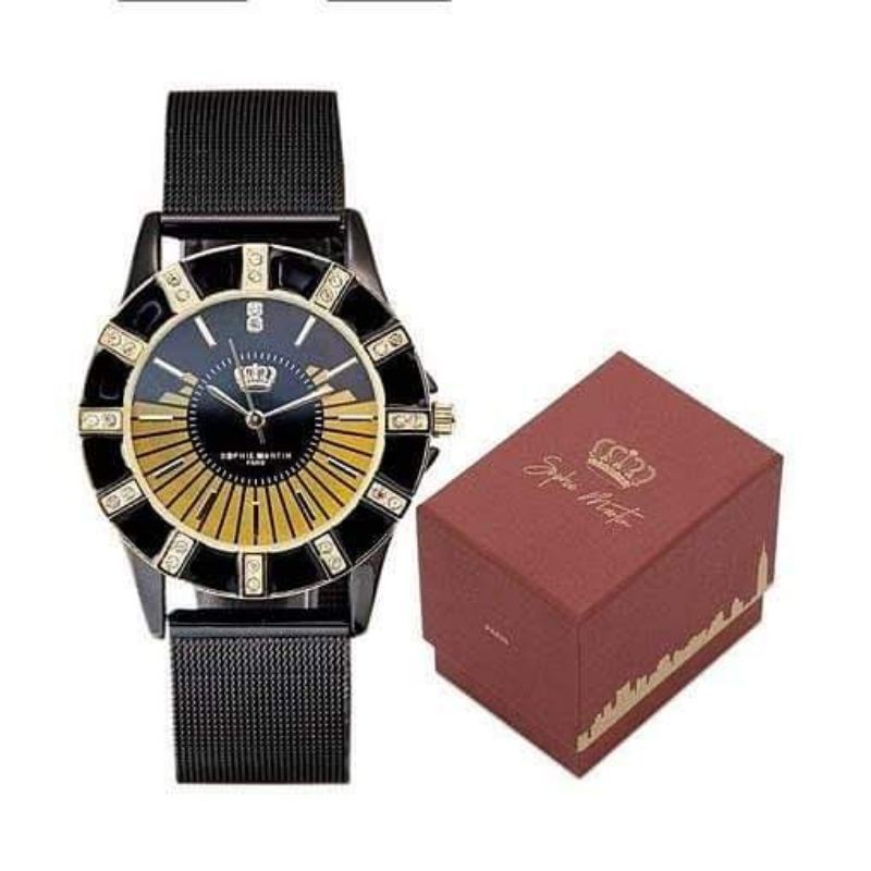 JAM TANGAN JESENIA BLACK SOPHIE PARIS PROMO