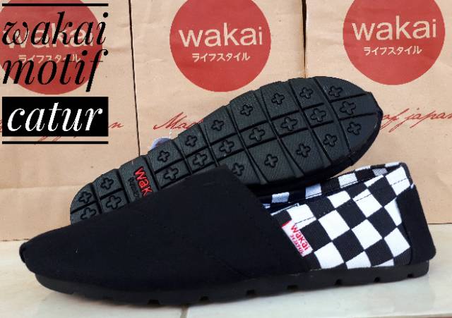 Wakai Sepatu loafer slip on pria wanita GRADE ORI