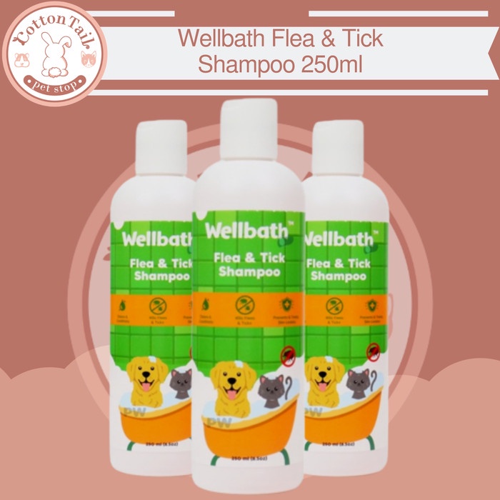 Wellbath Flea &amp; Tick Pet Shampoo 250ml Shampoo Anti Kutu SH6020