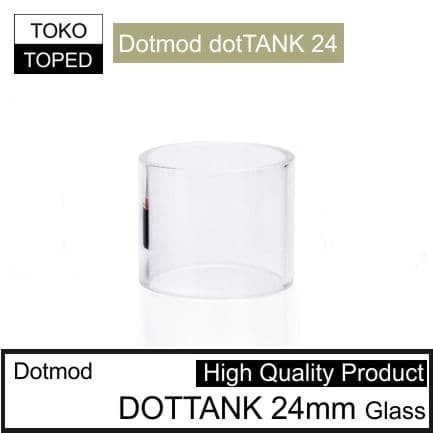 Kaca Dotmod dotTANK 24mm Replacement warna glass bening