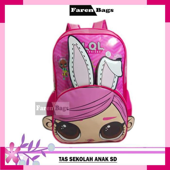 Tas Ransel Sekolah Anak SD Perempuan Gambar LOL Tas Ransel Anak