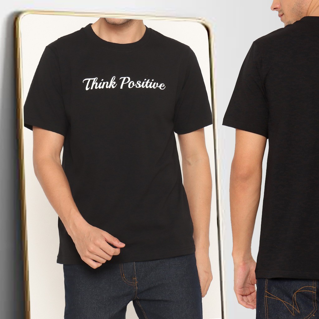 SaranDoang Kaos (Mirror) - Think Positive Hitam