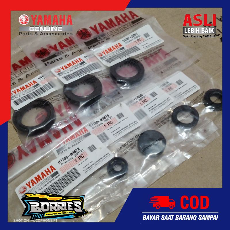 SEAL SET MESIN RX KING 7PCS ORIGINAL YGP RXKING RXK RX-KING SIL KRUK AS GIR GEAR DEPAN SELAH ENGKOL