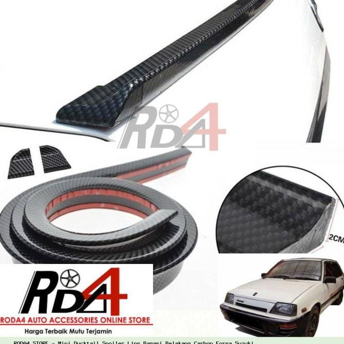 Mini Ducktail Spoiler Lips Bagasi Belakang Carbon Forsa Suzuki rod4 Diminati Banget