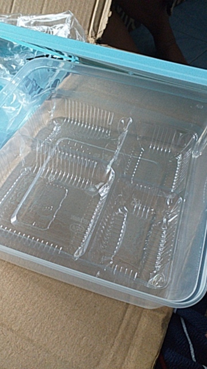 Thinwall 2000 Ml + Tutup Warna Biru Muda Merek Fim Harga 1 Roll Isi 25 Pcs