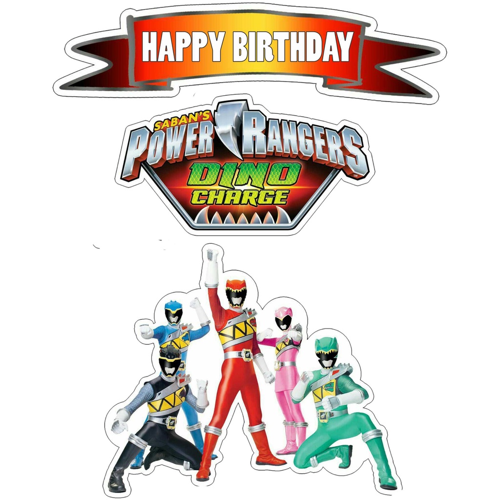 

TOPPER CAKE ULANG TAHUN / HIASAN KUE POWER RANGERS