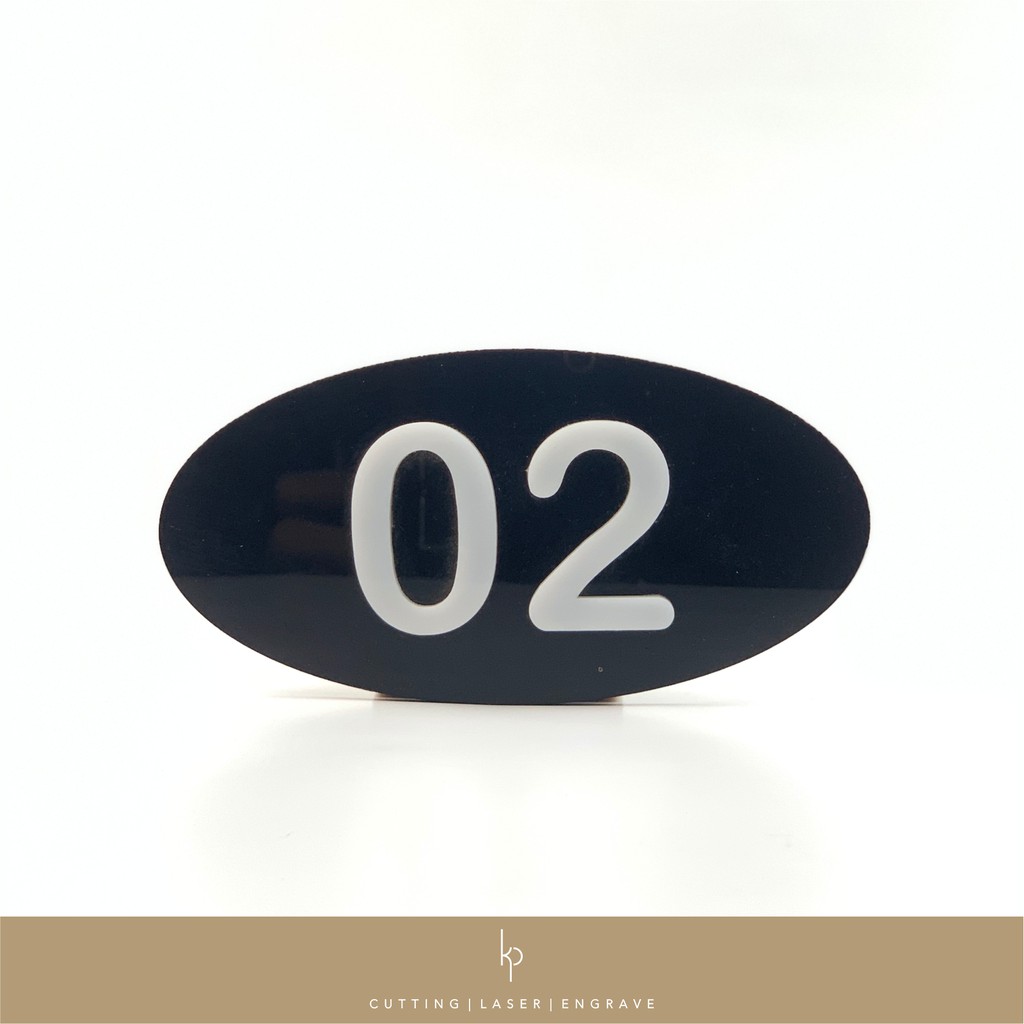 House Number / Room Number  / Acrylic Number / Nomor Rumah Akrilik / Nomor Kamar